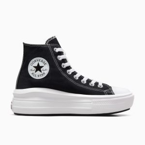 Converse Chuck Taylor All Star Move Zwart/natural Ivory/wit