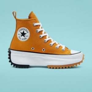 Converse Run Star Hike High Top voor dames Saffron Yellow/white/black (168893C)