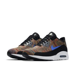Nike Air Max 90 Ultra 2.0 Flyknit Black Medium Blue Cool Grey (W)