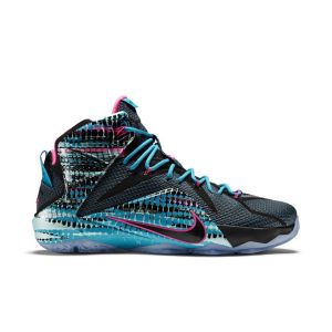 Nike LeBron 12 ’23 Chromosomes’ Black/Pink Pow/Blue Lagoon/Black (684593-006)