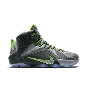Nike LeBron 12 ‘Dunkman’ Wolf Grey/Reflect Silver-Black-Electric Green (684593-001)