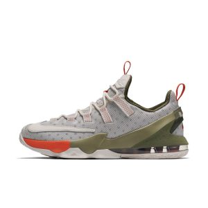 Nike LeBron 13 Low Premium ‘Phantom’ Phantom/Phantom-Neutral Olive-Turf Orange (849783-002)