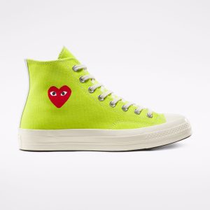 Converse Comme des Garcons PLAY x Chuck 70 High Bright Green (168299C)
