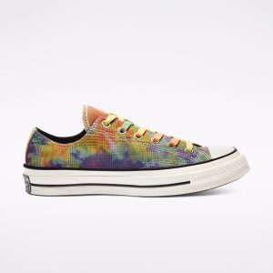 Converse Chuck 70 Low ‘Glen Plaid Tie Dye’ Beige/Multi/Black (168879C)
