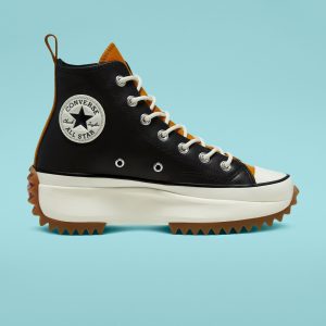 Converse Run Star Hike High Top Black/saffron Yellow/egret (568649C)