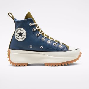 Converse Run Star Hike High Top Navy/dark Moss/egret (568650C)
