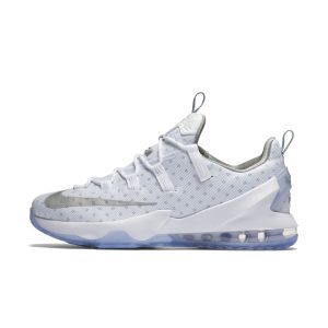Nike LeBron 13 Low ‘Metallic Silver’ White/Metallic Silver-Light Iron Ore (831925-100)