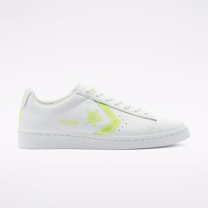 Converse Pro Leather Low ‘Hi-Vis Collection – White Lemon Neon’ White/Lemon Venom/White (169505C)