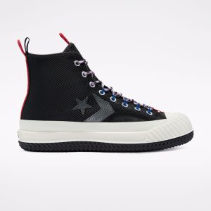 Converse Bosey MC High ‘Metallic Vis – Black Grey’ Black/Grey/Red (169527C)