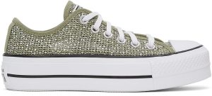 Converse Ademende Platform Chuck Taylor All Star Low Top Light Field Surplus/white (570791C)