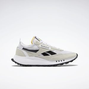 Reebok Classic Leather Legacy Schoenen Cloud White / Core Black / Acid Yellow