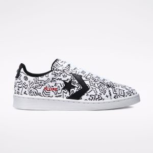 Converse Converse x Keith Haring Pro Leather Low Top Wit/zwart/rood (171857C)