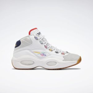 Reebok Question Mid Schoenen Cloud White / Vector Navy / Pure Grey 2