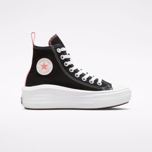 Converse Chuck Taylor All Star Move Platform Zwart/pink Salt/wit