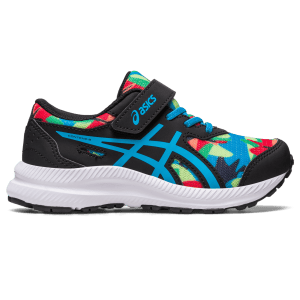 Asics Contend 8 Print Ps Black/Island Blue (1014A293.003)