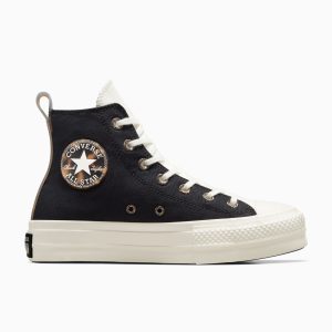 Converse Chuck Taylor All Star Lift Platform Tortoise Black/egret/tawny Owl