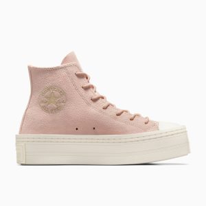 Converse Chuck Taylor All Star Modern Lift Platform Mono Suede Pink Sage/pink Sage/egret