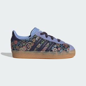 Adidas Gazelle x Liberty London Comfort Closure met Elastische Veters Kids Supplier Colour / Supplier Colour / Gum (JH5208)