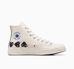 Converse x Comme des Garçons PLAY Chuck 70 Multi Heart Milk/Black/Egret (A08148C)