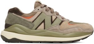 New Balance Khaki & Beige 57/40 Sneakers (M5740RSB)