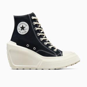 Converse Chuck 70 De Luxe Wedge Black/Black/Egret (A06478C)