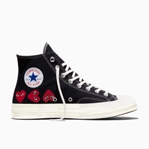 Converse x Comme des Garçons PLAY Chuck 70 Multi Heart Milk/Black/Egret (A08148C)