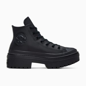 Converse Chuck Taylor All Star Lugged Heel Leather Platform Black/Black/Black (A10369C)