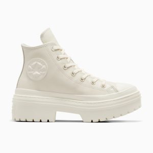 Converse Chuck Taylor All Star Lugged Heel Leather Platform Egret/Egret/Egret (A10370C)