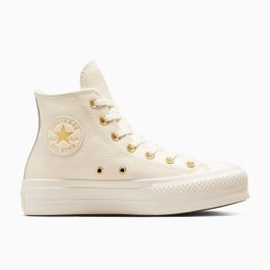 Converse Chuck Taylor All Star Lift Platform Golden Hits Egret/Egret/Gold (A12764C)