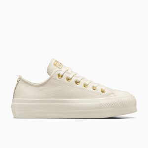 Converse Chuck Taylor All Star Lift Platform Golden Hits Egret/Egret/Gold (A12765C)