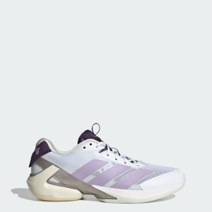 Adidas Adizero Ubersonic 5 Tennisschoenen Cloud White / Powder Plum / Aurora Plum (JQ6351)