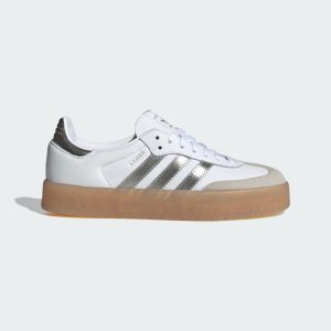 Adidas Sambae Cloud White / Silver Metallic / Gum (JS3943)