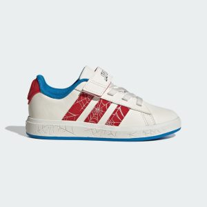 Adidas adidas Marvel Spider-Man Grand Court Kids Cloud White / Pure Ruby / Bright Blue (JS0778)