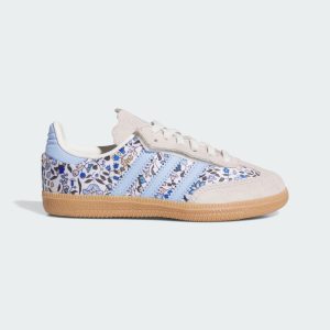 Adidas Samba OG x Liberty London Comfort Closure met Elastische Veters Kids Blue / Off White / Gum (JP8079)