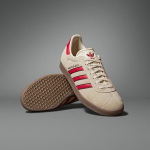 Adidas Gazelle Manchester United Terrace Icons Cream White / Mufc Red / Core Black (JS3040)
