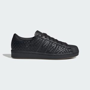 Adidas SUPERSTAR VINTAGE SCHOENEN Core Black / Core Black / Blue (JR6002)