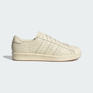 Adidas SUPERSTAR VINTAGE SCHOENEN Cream White / Cream White / Blue (JR6001)