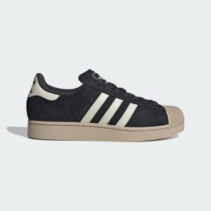 Adidas Superstar II Shoes Core Black / Off White / Stone Khaki (KH8959)