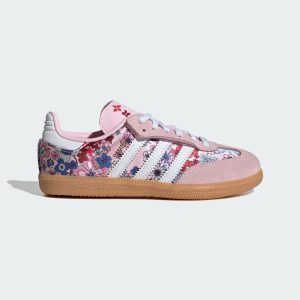 Adidas ADIDAS LIBERTY LONDON SAMBA OG COMFORT CLOSURE ELASTIC LACE SCHOENEN Clear Pink / Cloud White / Gum (JQ2007)