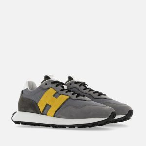 Sneakers Hogan H601 Grey Yellow White (HXM6010EH41N1L88YZ)