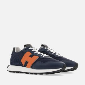 Sneakers Hogan H601 Orange Blue White (HXM6010EH41N1S248N)