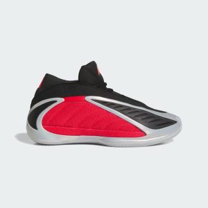 Adidas Anthony Edwards 2 Silver Metallic / Pure Ruby / Core Black (JQ9497)