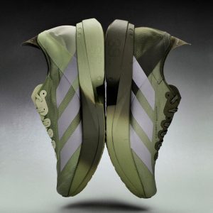 Adidas ADIZERO ADIOS PRO 4 SATISFY Shoes Tent Green / Matte Silver / Magic Lime (KH8444)