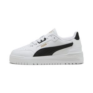 Puma Shuffle Downtown Low “Puma White / Puma Black / Puma Gold” (403739_02)