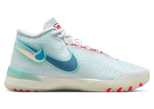 Nike LeBron NXXT Genisus White Aurora Green Siren Red Aegean Storm (HF0712-101)