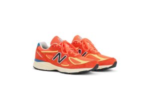 New Balance 990v4 – “Urgent Red / Maize / Afterglow” (U99076B)