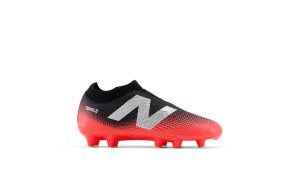 New Balance Tekela Magique V4+ Junior FG Black Energy Red Metallic Silver (GS/PS) (SJT3FR45)