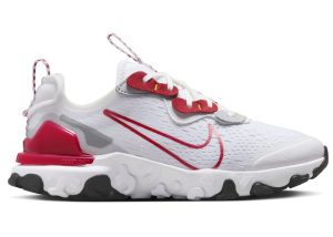 Nike React Vision White Wolf Grey Black Gym Red (HF9094-100)