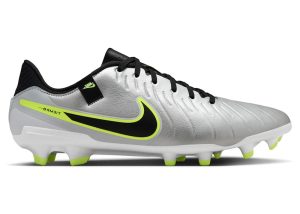 Nike Tiempo Legend 10 Academy MG Metallic Silver Volt Black (DV4337-001)