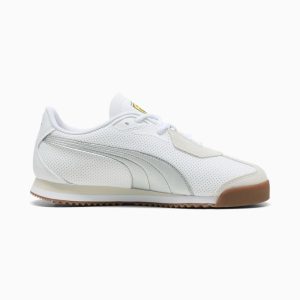 Puma Roma S Scuderia Ferrari White Aged Silver (308909-02)
